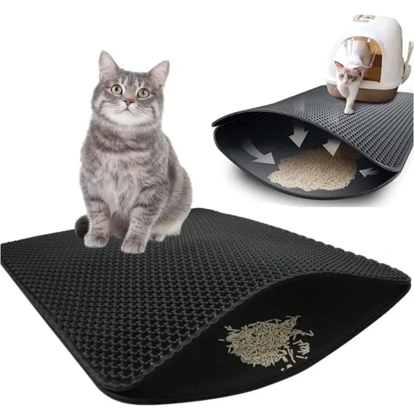 Tapete Coletor de Areia CleanPaws - Camada Dupla